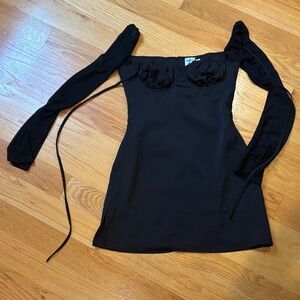 Princess House Black Dress with Long Sleeves